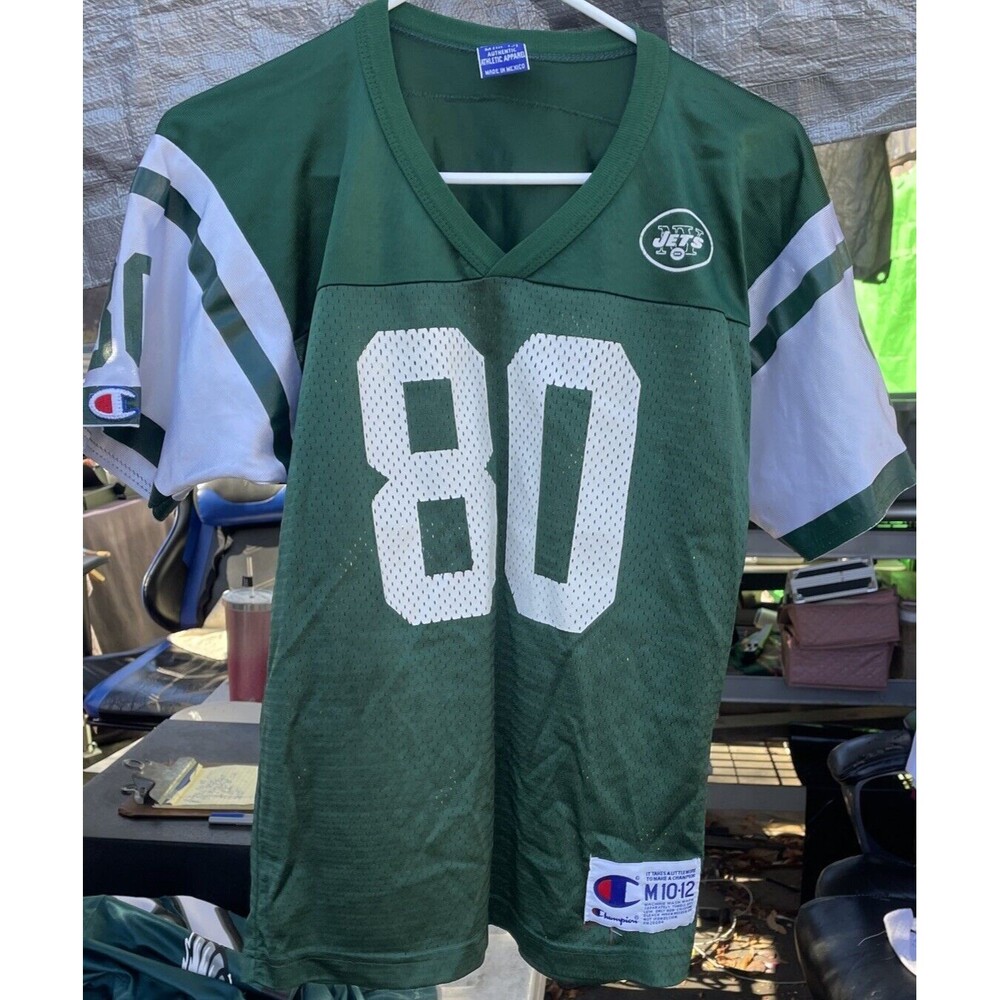 New York Jets NFL Football Jersey #80 Wayne Chrebet Starter Youth Mediium 10-12